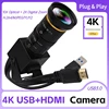 ELP 4K 60fps HDMI USB Camera H.264 10X Optical Zoom USB3.0 PC Webcam with 5-50mm Manual Varifocus Lens for Live Streaming 1