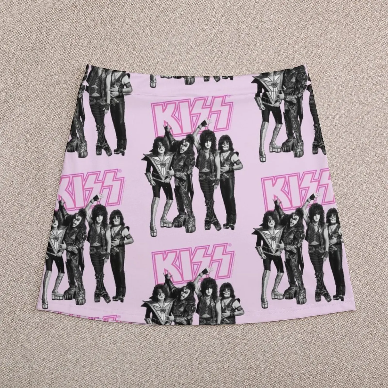 KISS Band Fan Art Pink Mini Skirt clothing women summer 2024 luxury evening dresses 2024