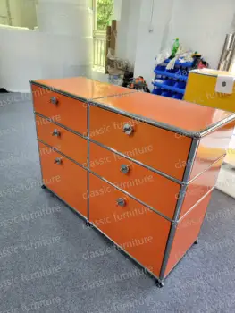 Mobili modulari personalizzati in metallo, armadio in acciaio inossidabile, credenza, scaffale, soggiorno fai da te