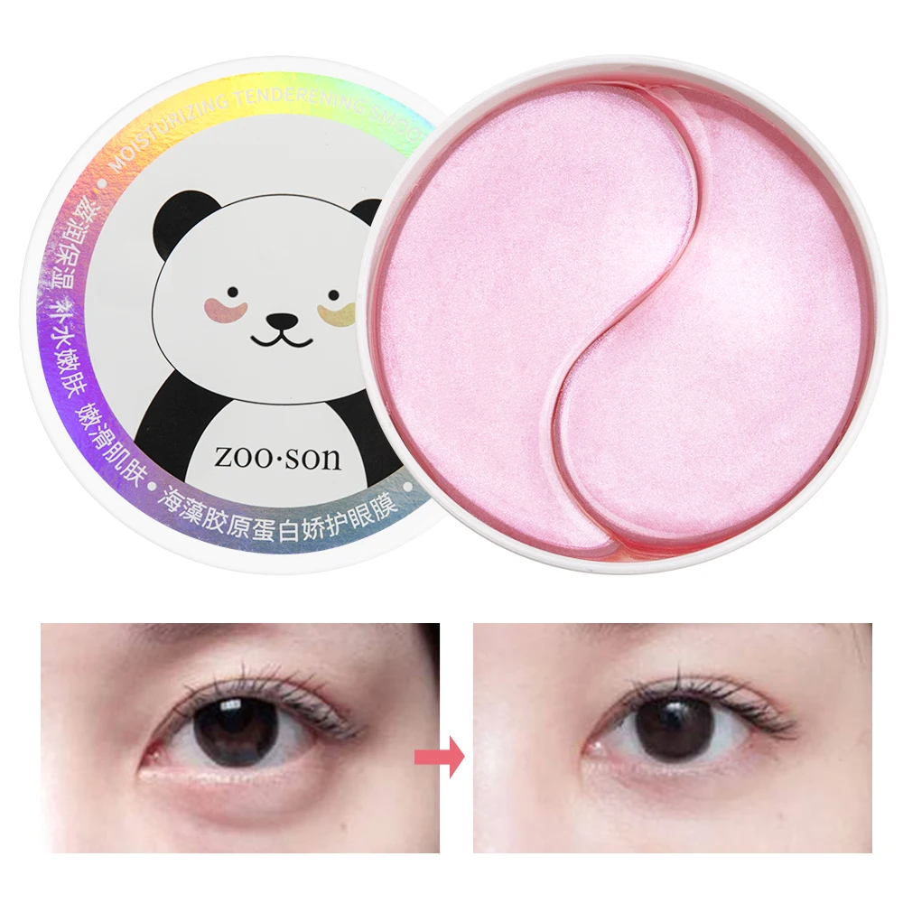 Seaweed Collagen Eye Patches Under The Eyes Gel Patch For Edema Hydrogel Eye Patch From Dark Circles Patches Eye care 60pc 1 box