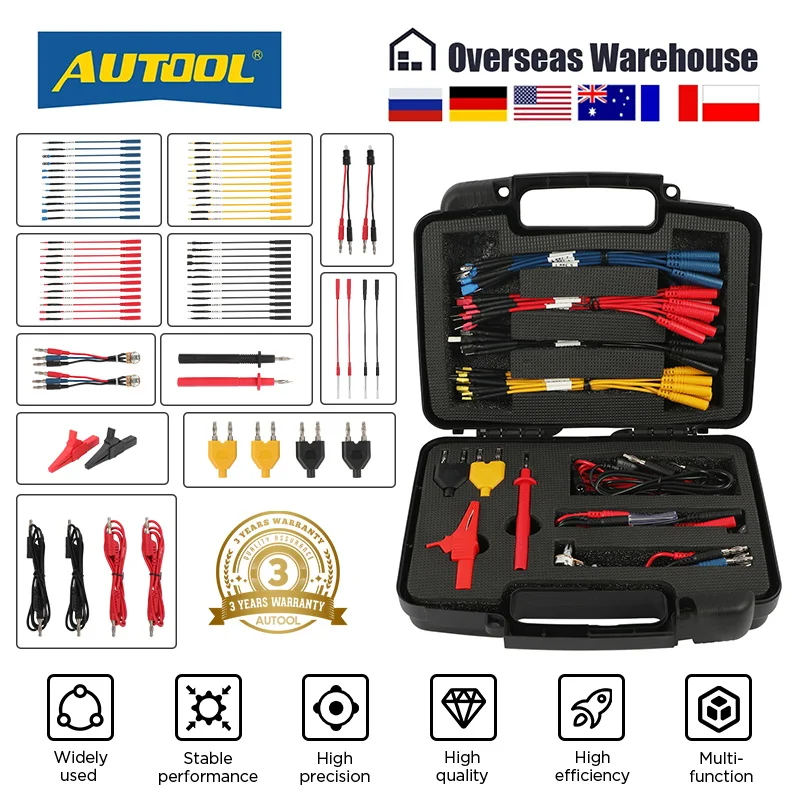 AUTOOL 68PCS Multimeter Test Leads Kit, Test Leads With