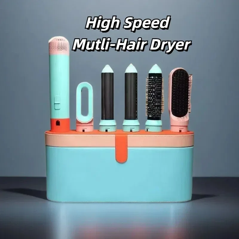 5 in 1 Hair Styler With Electric Curling Iron Hair Curler Dryers Curling Rollers Curler Straightening Brush High Speed
