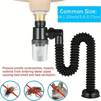 1PC Washbasin Drain Pipe Insect Proof Odor Proof Blockage Proof And Leak Proof Water Dispenser Washbasin Drainage Pipe 1