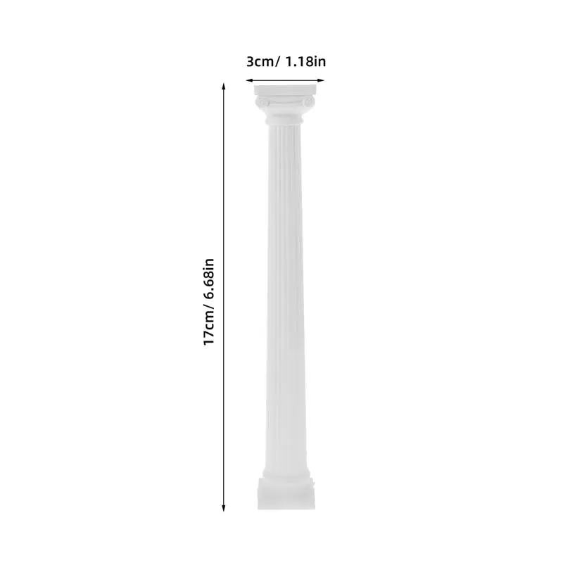 TOYANDONA Colonne Romane 6Pz 6 Pollici Bianche in