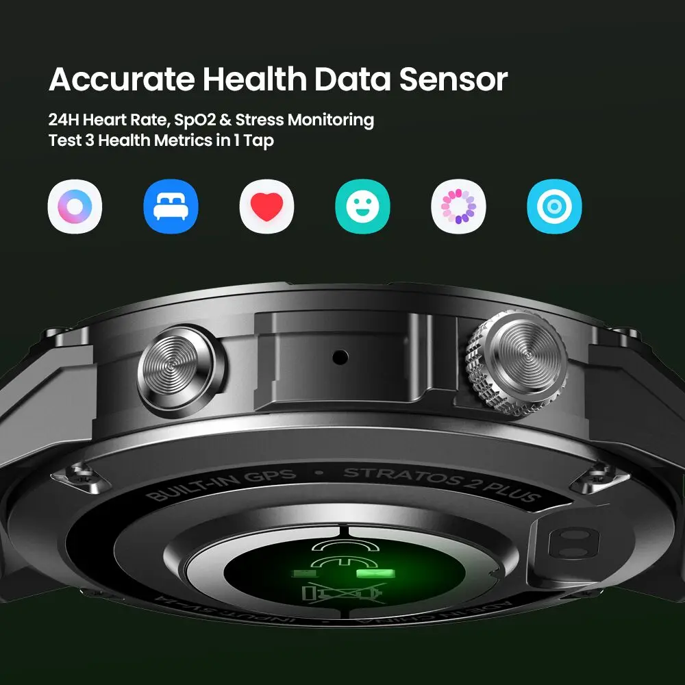 Lite Gps Stratos New Zeblaze Stratos Plus GPS Smart Watch AMOLED