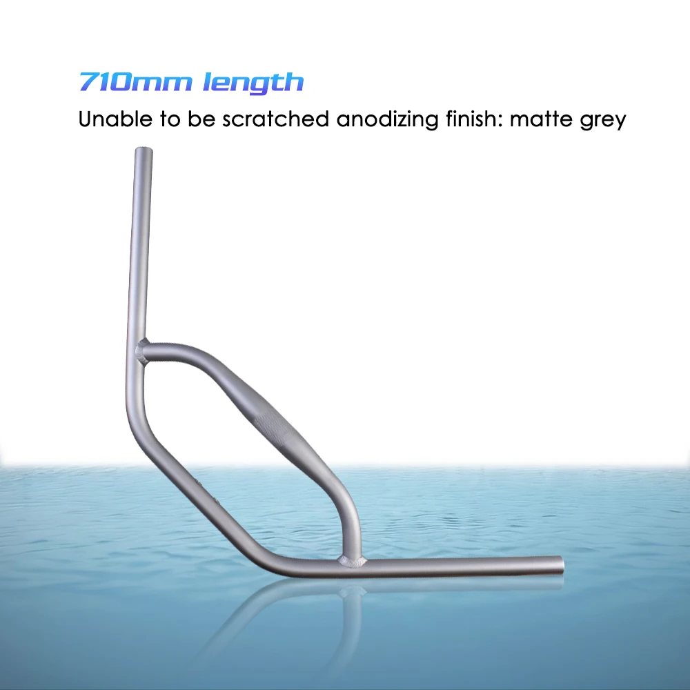 Bicycle Handlebar Funsea Bike Handlebar for MTB Fat Bike Trekking Bicycle Bar for Gravel Fix Big Fit Mobile Phone Support Zeus