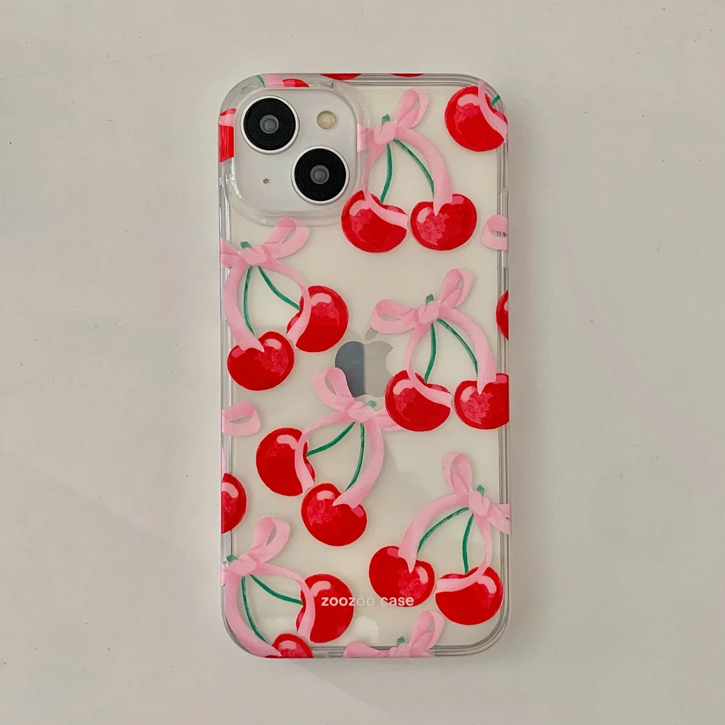 thumbnail image 1 of Funda protectora a prueba de golpes con pantalla completa en color rojo cereza para iPhone 16, 15, 14, 13 y 12 Pro Max, 1 of 5