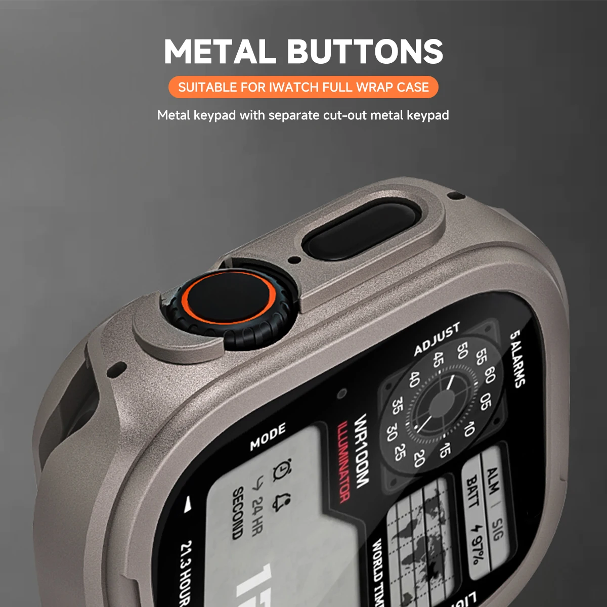 Bumper Cover Alloy+PC Protective Case for Smartwatch - Stylish and Durable Watch Frame