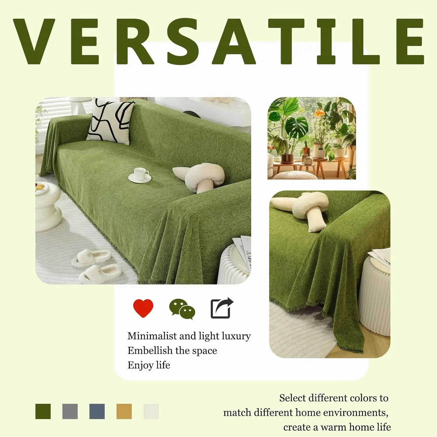 Sofa Covers Herringbone Jacquard Modern Minimalism Couch Cover Wear Resistant Couch Cover, Washable Pet Sofa Slipcovers for Dogs 5