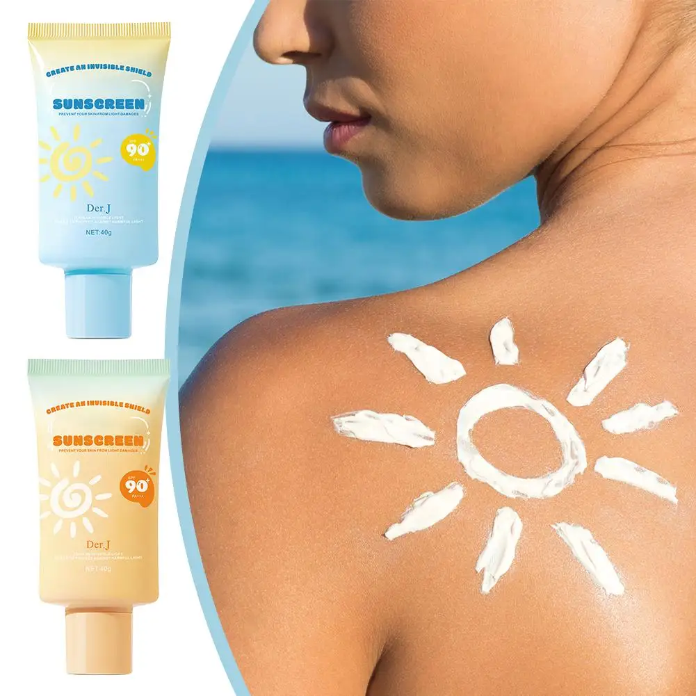 Whitening Sunscreen SPF90+ PA+++ For Face Body Sun From UV Isolation Light Water Resistant Non-Greasy Sunscreen Lotion