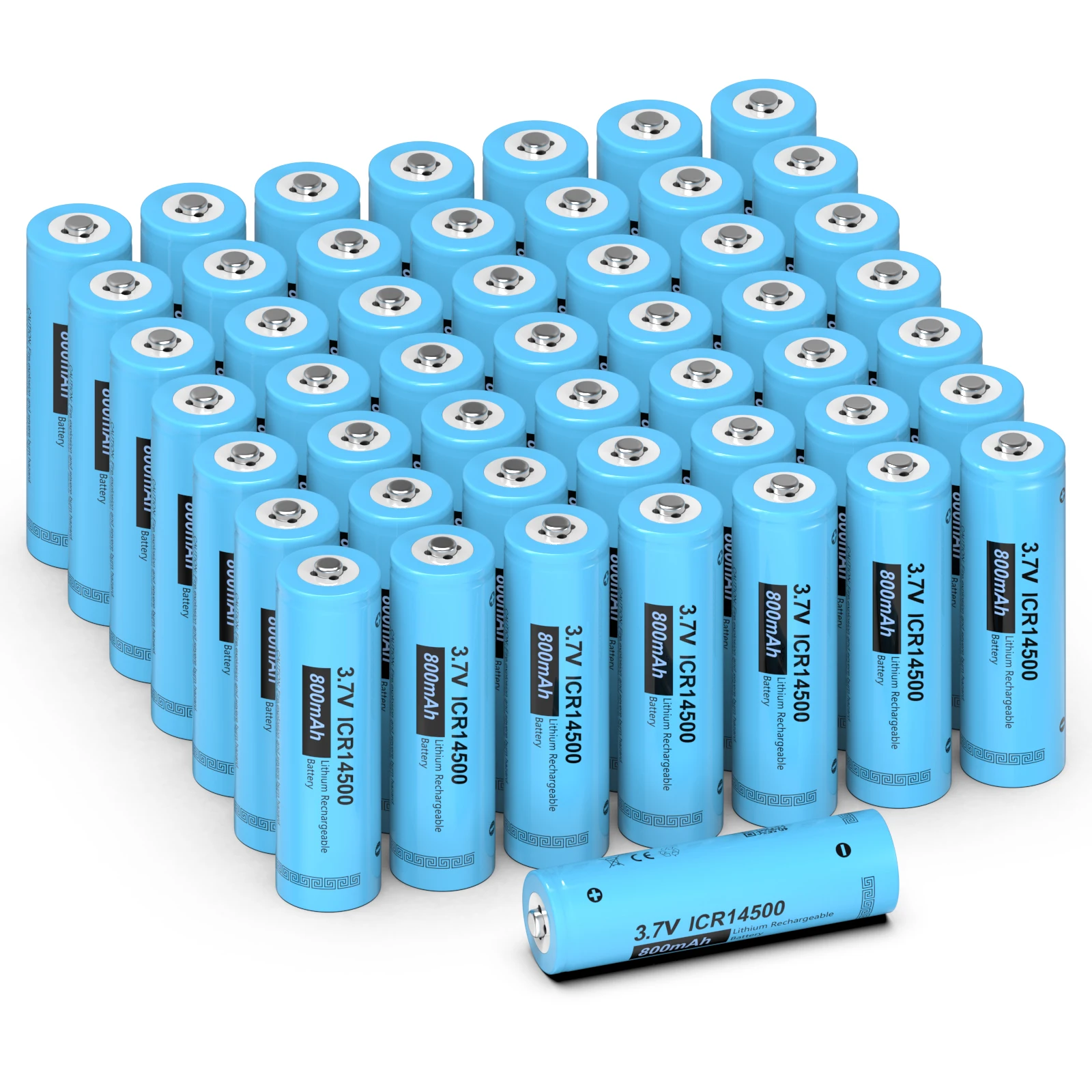 

Литий-ионные аккумуляторные батарейки PKCELL 14500, 800 мАч, 3,7 в, 50 шт.