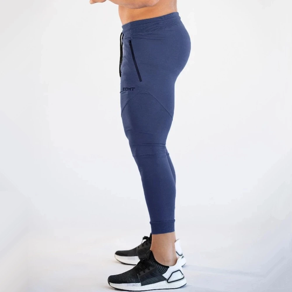 Gym Skinny Jogger Pants Men Running Sweatpants Fitness Bodybuilding Training Track Pants Sportswear Male Cotton Jogging Trousers 2