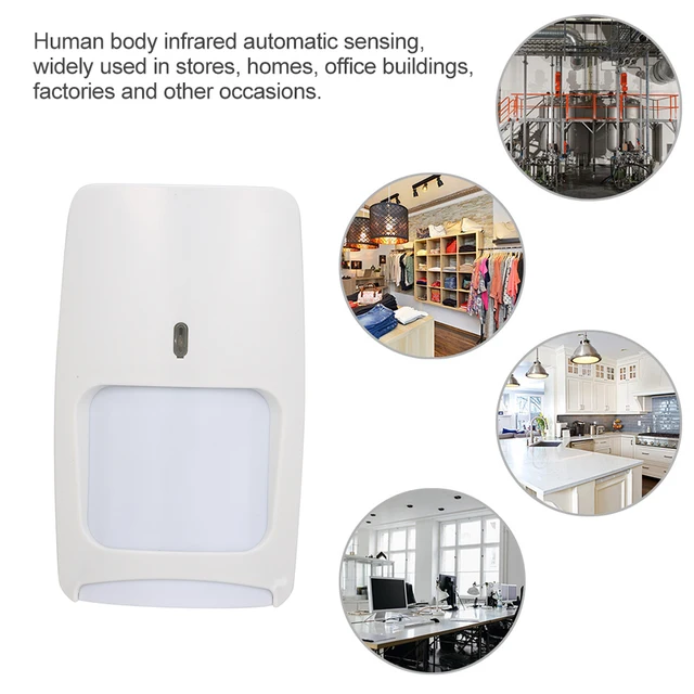 Wired Dual-tech Infrared Motion Microwave Detector Wall Mounted PIR Motion Sensor Pet Immunity for Home Burglar Security Alarm 2