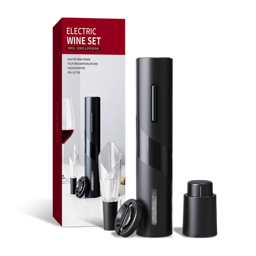 

Electric Wine Opener Automatic Corkscrew Wine Openers for Beer Battery Bottle Opener Foil Cutter Kitchen Bar Can Opener
