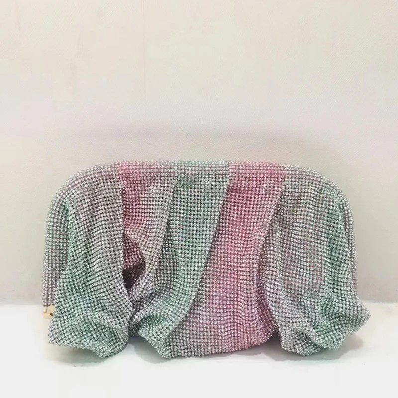 thumbnail image 1 of Bolsos de noche con clip para mujer, bolsos de diseñador de lujo, monedero, novedad de 2023, bolso de mano con diamantes de imitación brillantes para PC, bandolera, 1 of 5