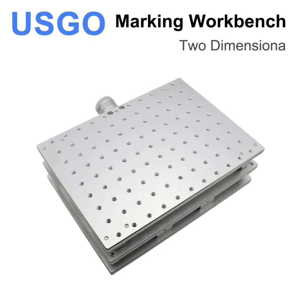 

USGO 1064nm Fiber Laser Marking Machine 2 Axis Moving Table Portable Cabinet Case XY aixs working table Marking Workbench