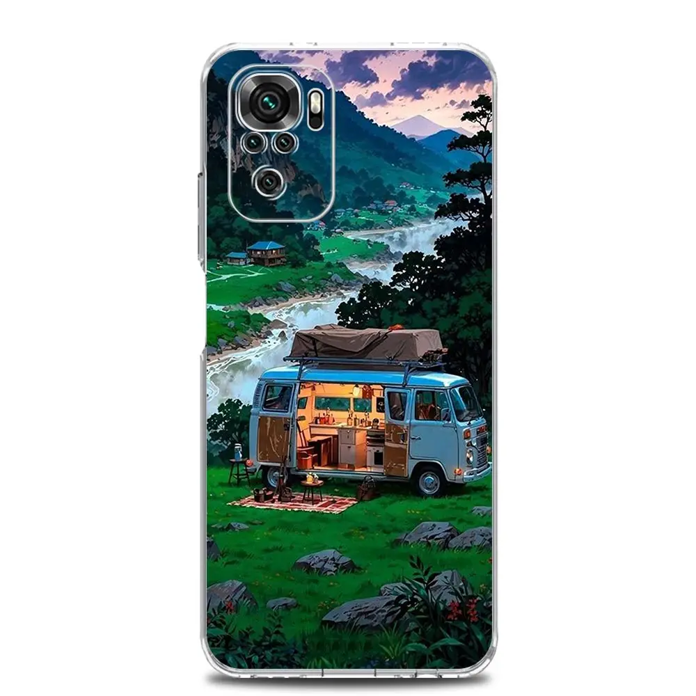 Versatile TPU Phone Case with Outdoor and Camping Design