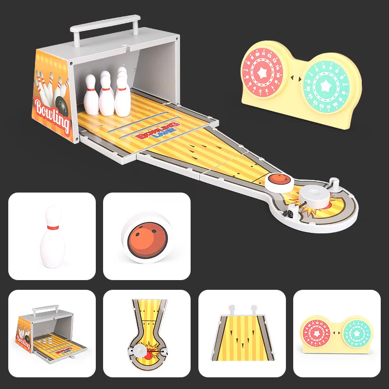 Children Bowling Game Set Bowling Supplies Sports Soccer Board Game With Storage Function Parent Child Interactive Sport