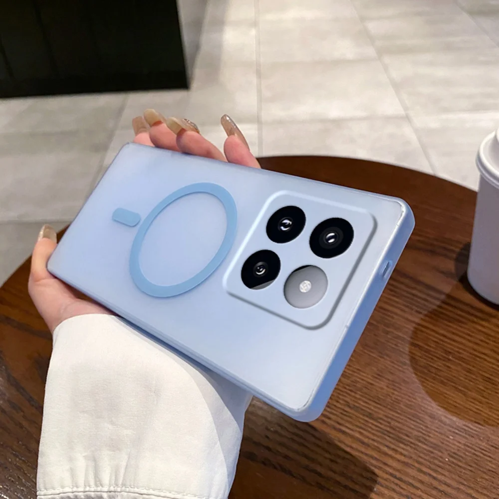 Luxury Matte Candy Transparent Magnetic Phone Case with Magsafe Wireless Charging Compatibility