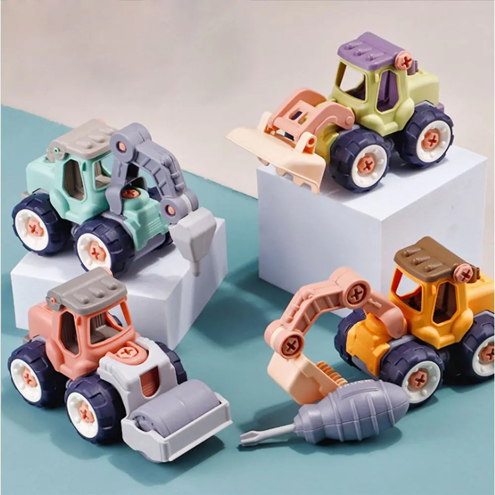 Children Gifts Creative DIY Assembly Truck Toy Car Toy Assembly Toy Assembly Truck Car Model Excavator Model Kids Toy Car