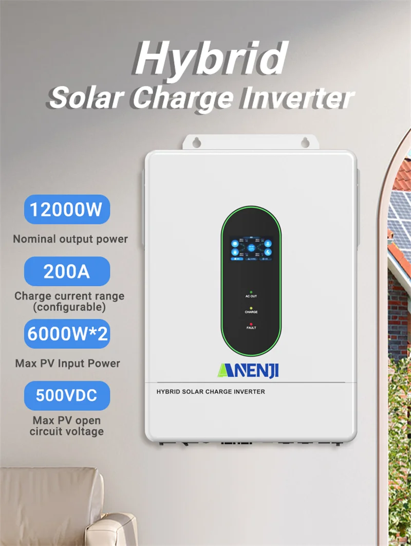 3.6KW 6.5KW 12KW 48V Solar Inverters 110V Hybrid On/Off Grid Inverter inversor s