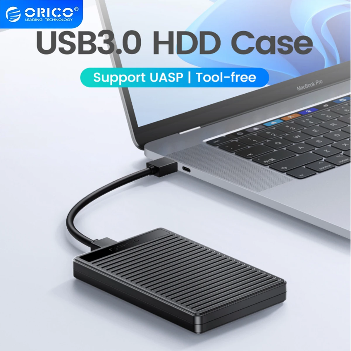 

ORICO 2.5 Inch HDD Case SATA to USB 3.0 Type C Speed Hard Disk Drive Tool Free 5Gbps 4TB SSD HDD PC Laptop External HDD Case