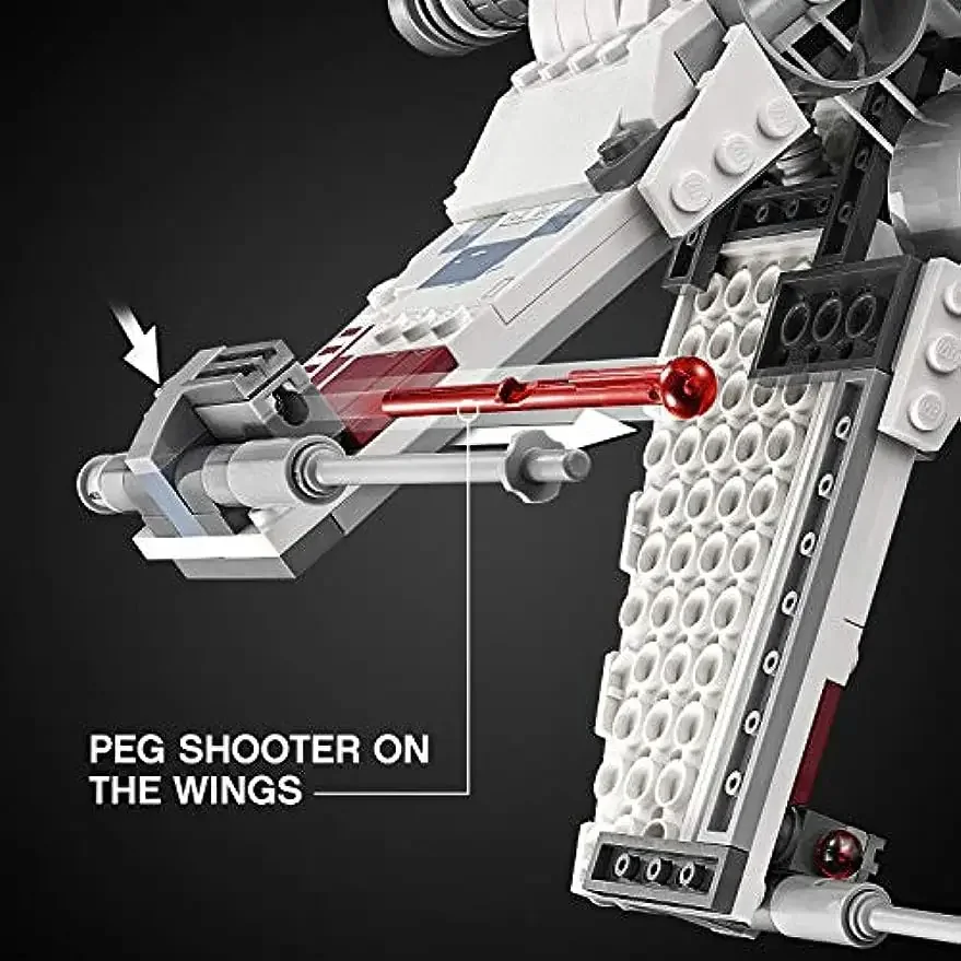 Space Wars X-Wing Construction Playset Battle Plane Building Blocks Model for Star Wars Fans and Building Block Lovers