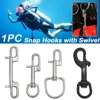 Quickdraw Stainless Steel Diving Hook Single/Double Swivel Hooks Scuba Camping Diving Pets Haulage String Hook Pool Accessories 1