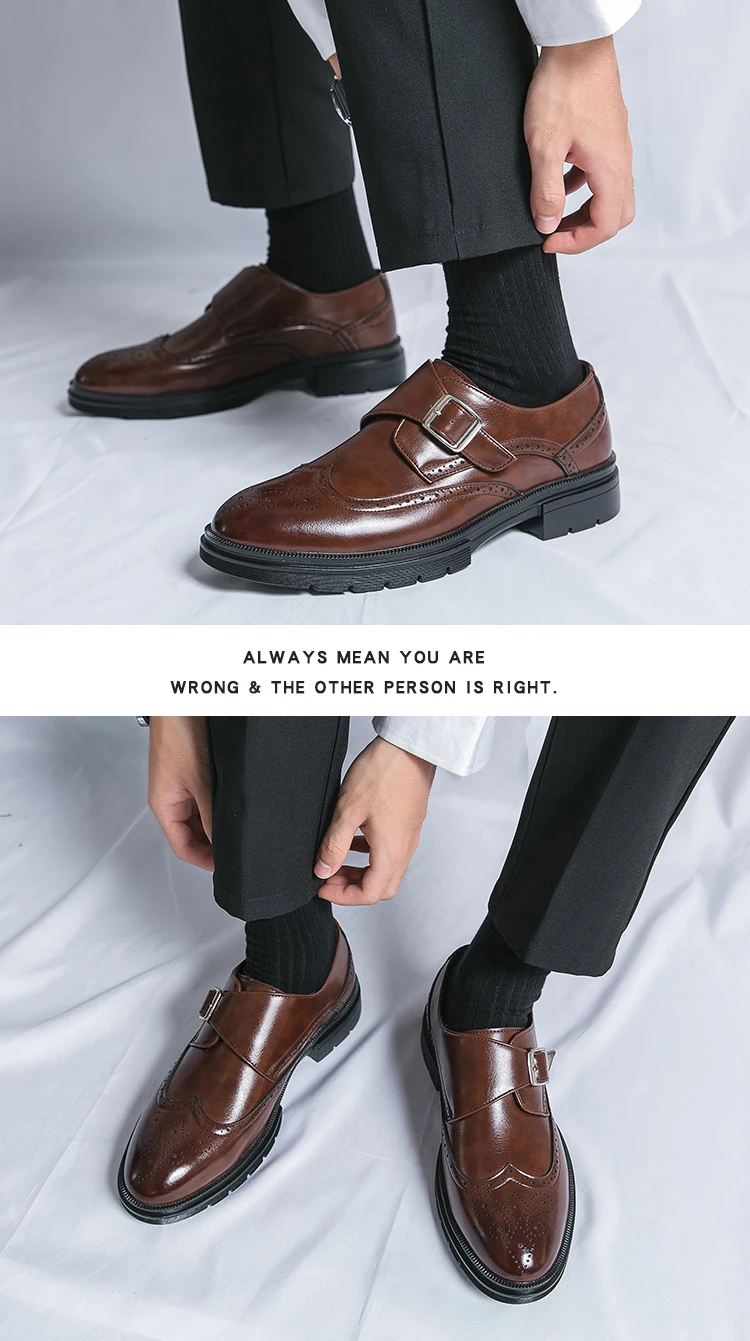 أحذية رسمية أنيقة للرجال، أحذية جلدية عصرية للأعمال والمناسبات الاجتماعية، أحذية جلدية رجالية عالية الجودة