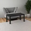 Classic Simple Coffee Table for Living Room, 38.98 (W) x 17.52 (H) x 18.9 (D) Inches, Black 6