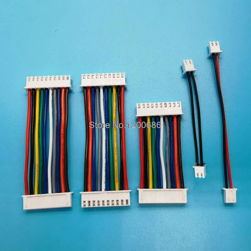 

5 см 24AWG XH2.54 XH 2,54 мм 2,54 2P/3P/4P/5P/6 контактов женский двойной разъем с плоским кабелем 50 мм 1007