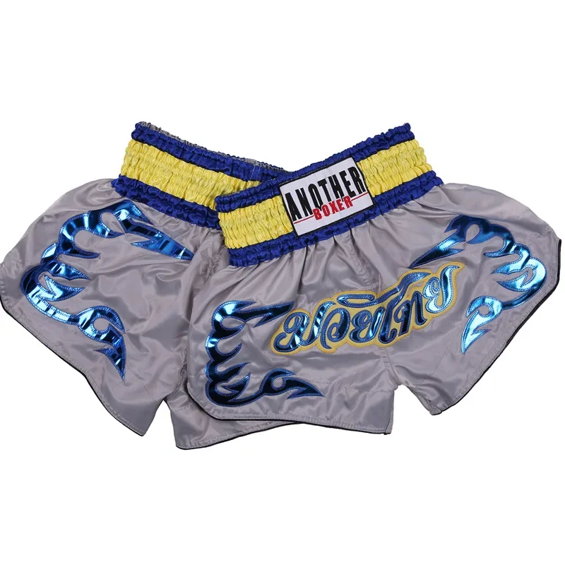 Polyester Boxing Pants for Men, Printing, MMA Shorts, Fight Grappling Short, Kick Gel, Muay Thai Pants, Hot,