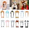 Women Girls Soft Warm Moving Jumping Rabbit Pinch Airbag Animals Ear Hat Funny Cap Plush 1