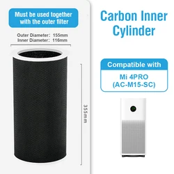 Advanced Air Purifier Replacement Filter - Premium Quality (Compatible with Leading Brands) (Only Inner Cart)