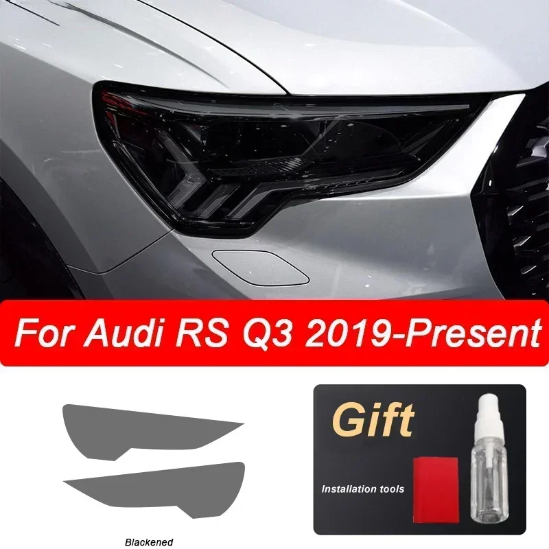 

2PCS TPU protective film for car headlights, transparent and wear-resistant, suitable for Audi Q3 F3 8U 2012 RSQ3 Sportback 2020