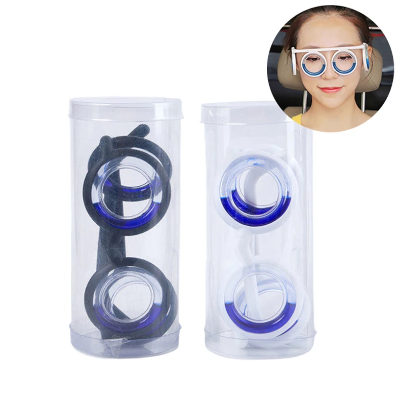 Motion Sickness Stickers Portable Lensless Driving Sickness Goggles Anti-Motion Sickness Liquid Glasses Anti-Sickness Glasses 1Pcs For Children Adult