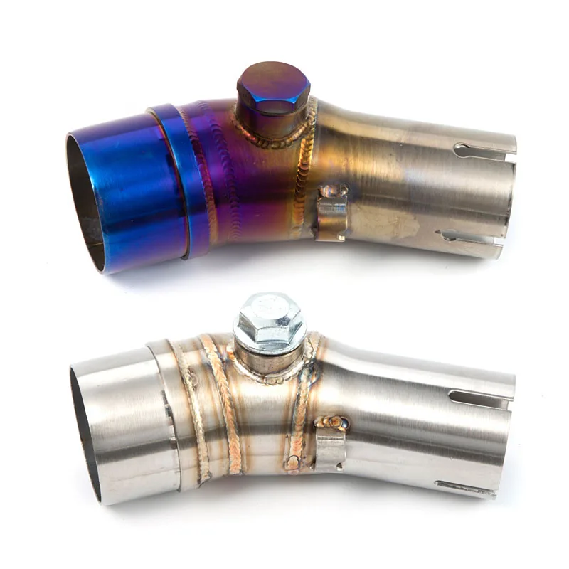 51MM Fit For Kawasak ER6N ER6F Motorcycle Slip-on Exhaust Muffler Middle Link Pipe ER 6N Accessories New