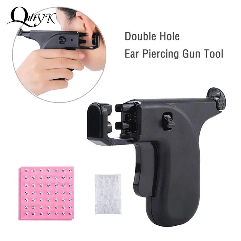 Professional Ear Piercing Gun Tool Set 98pcs Ear Studs Steel Ear Nose