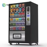 Distributeur automatique de snacks et de boissons en tôle, avec réfrigérateur intégré 4
