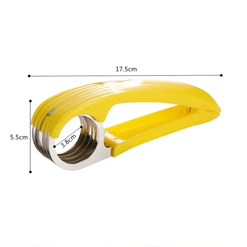 Creative Banana Slicer Stainless Steel Vegetable Fruit Sharp Cutter Sausage Kitchen Accessories Tool