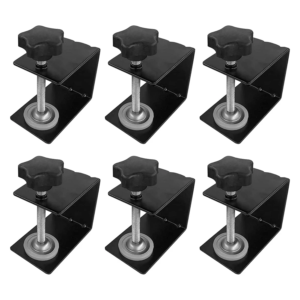 

Universal C Clamp Cabinet Installation , 6Pcs Furniture Steel Drawer Front Installation , Drill Hole Guide