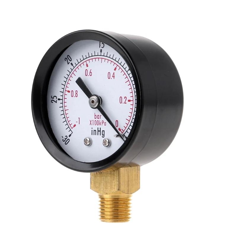 

Portable Vacuum Manometer Pressure Gauge 0-30psi Stable Dual Scale Dial Gauge Drop Shipping