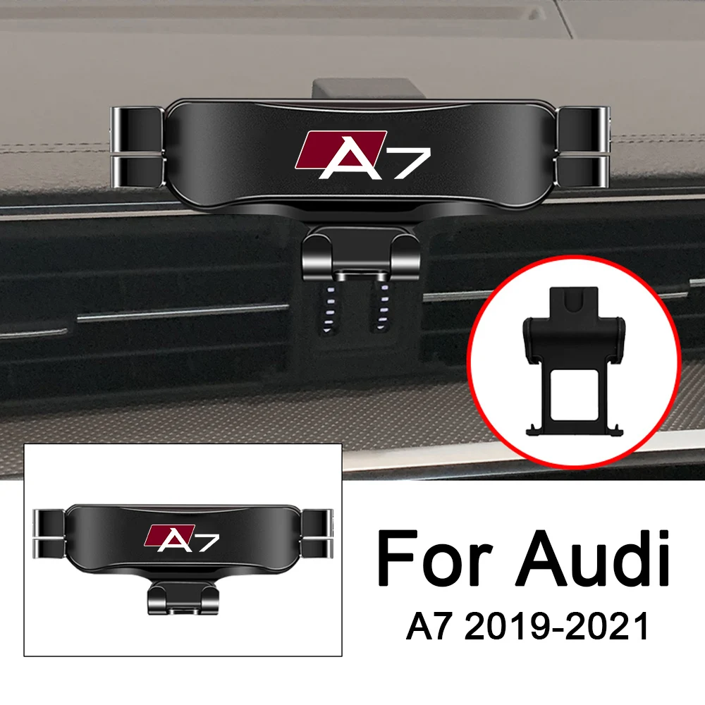 2012-2018-For Audi A7 Car Mobile Phone Holder Air Vent Mounts Stand GPS Gravity Navigation Bracket