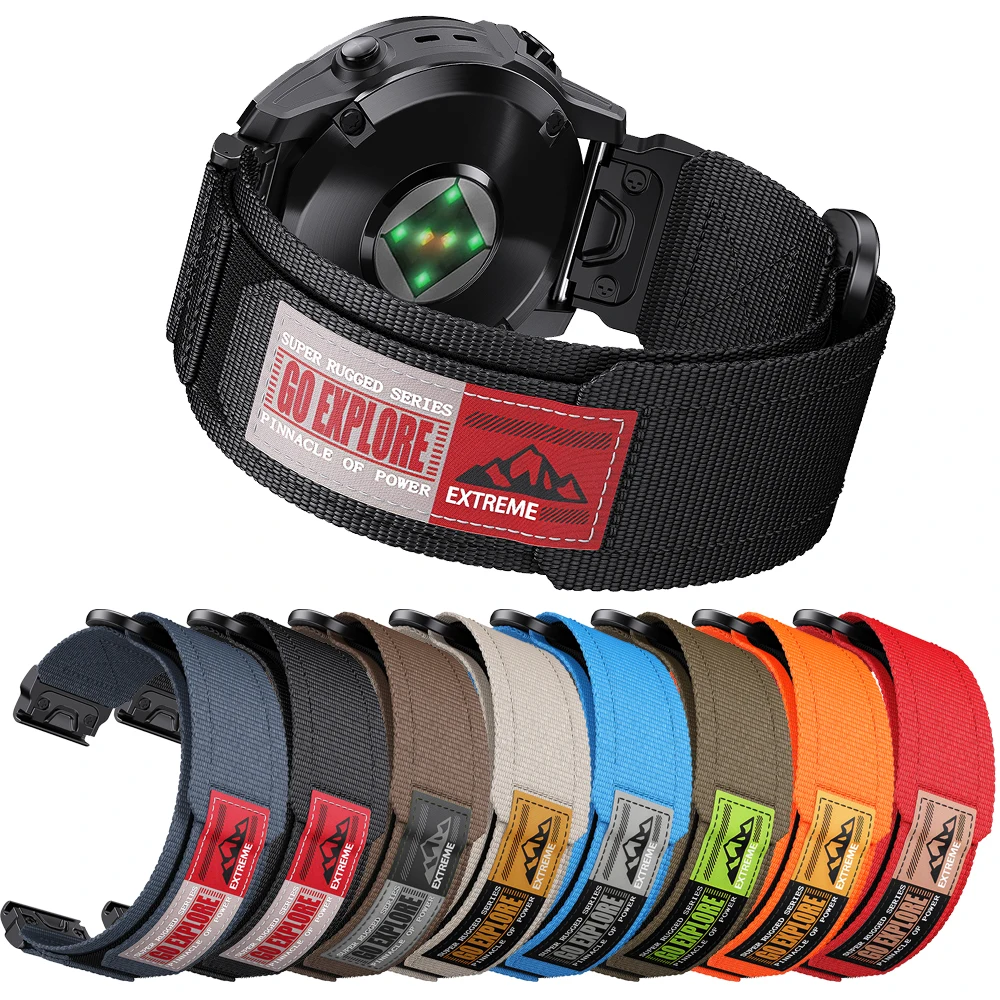 Premium Woven Nylon Strap - QuickFit 22mm/26mm Watch Band