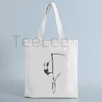 Funny Pole Dance Tote Bag Kawaii Unicorn Bags with Free Shipping Reusable Shopping Bag Animal Canvas Tote Fashion Handbags Gift 2