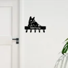 1pc Chinchilla Hanger Wall Mount Bracket for Coats Keys Leashes, Also a Wrought Iron Towel & Storage Rack, Versatile and Stylish 1