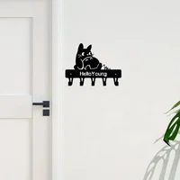 1pc Chinchilla Hanger Wall Mount Bracket for Coats Keys Leashes, Also a Wrought Iron Towel & Storage Rack, Versatile and Stylish 1