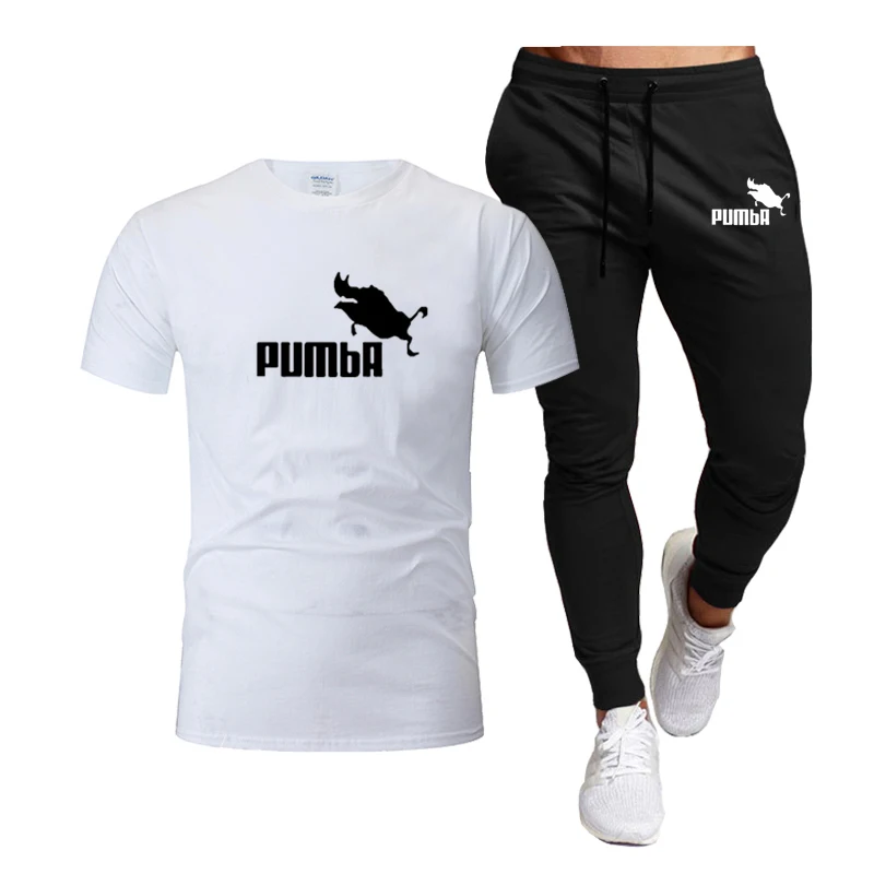 2 Pcs/Set Men's Tracksuit t shirt+pants Sports Suit Fitness Quick Dry Sportswear Running Jogging Sport Wear Gym Workout Sets |