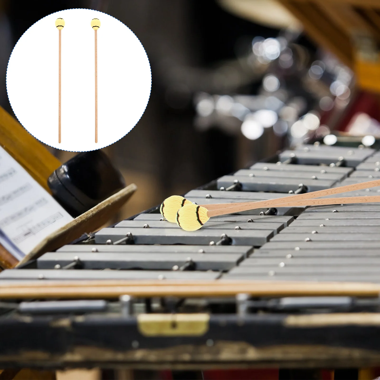 

Marimba Hammers Maple Drumsticks Premium Drum Mallets for Marimba