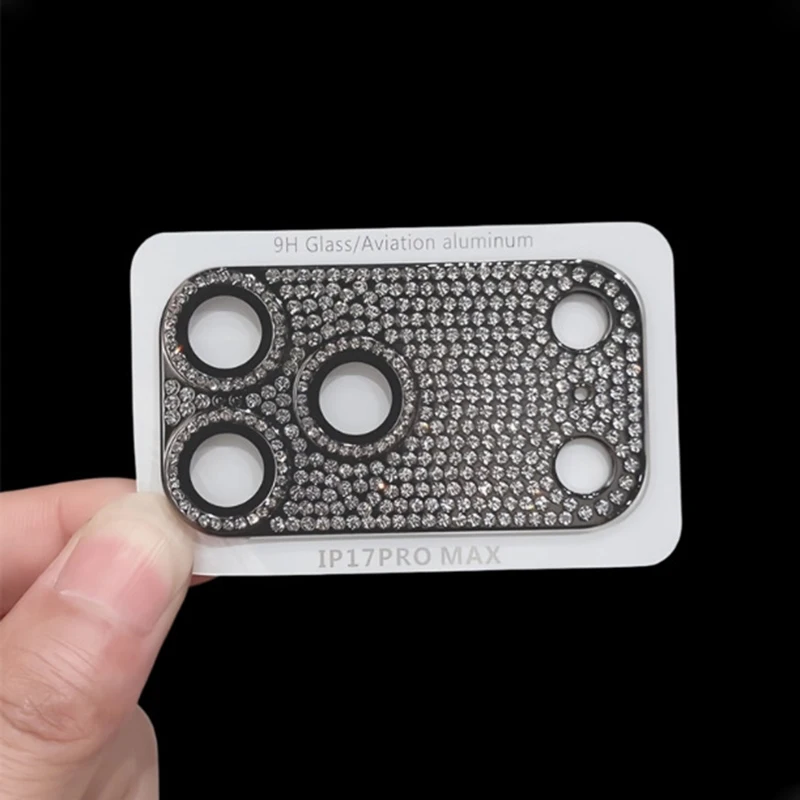 Diamond Camera Lens Protector with Glitter - Scratch-Resistant Cover